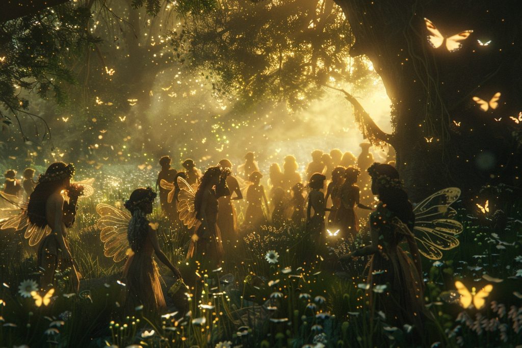 Faeries in the sunset