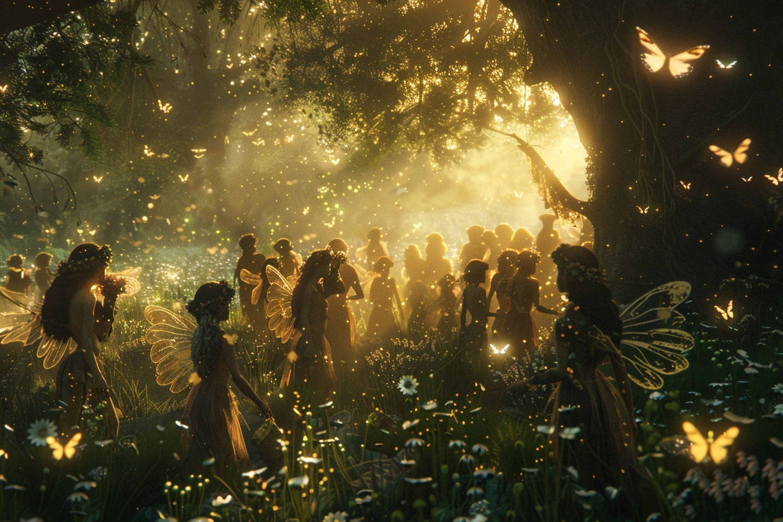 Faeries in the sunset